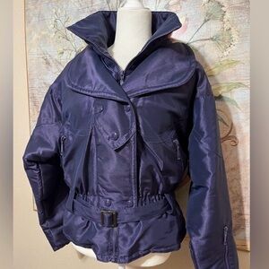 Sz L Innsbruck Vintage 80’s 90’s Dark Purple Women’s Ski Jacket